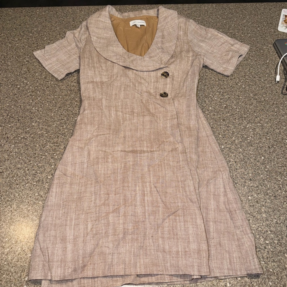 Lost and wander button front wrap dress